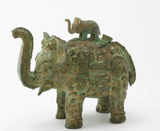 Elephants with masks, ca. 1050, (Late Shang, Anyang, Henan) National Museum of Asian Art, Washington, D.C. F1936.6a-b