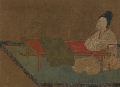 Girl seated at an embroidery frame ca 1450 Unknown Artist National Gallery of Asian Art Washington D.C. F1916.75