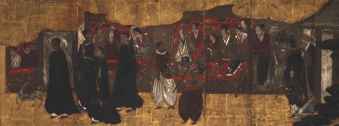 Japanese Shopkeepers and African Jesuits,  ca. 1600,  Seattle Art Museum, WA, 47.81