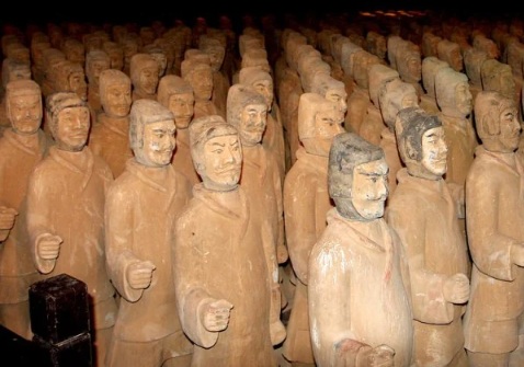 Guardians of the Tomb of The Queen of Prince Xiao of Liang, ca. 144 BCE (Western Han) 