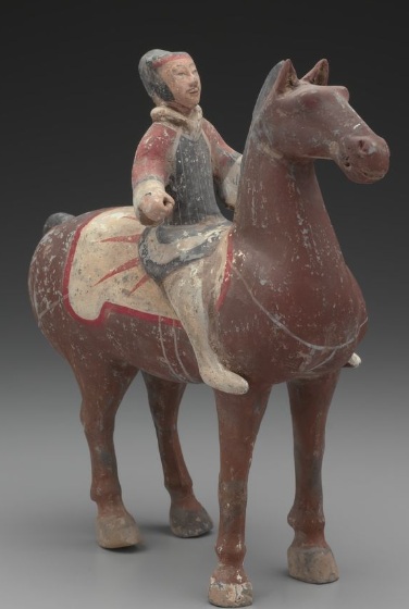 Rider and Horse, ca 100 BCE  (Western Han) Yale University Art Gallery, New Haven, CT, 2004.123.3.1