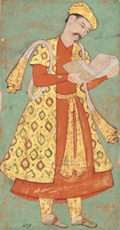 A Courtier, ca. 1608 (Mughal School, attributed to Manohar)