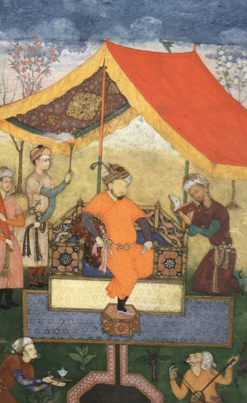 A Nobleman with Attendants, ca. 1590 (Mughal School) Seattle Art Museum, WA, 40.34