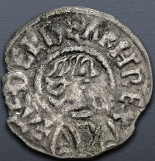 Aethelberht (r. 858-865) ca. 858 CE  (Rochester Mint - AR Penny)
