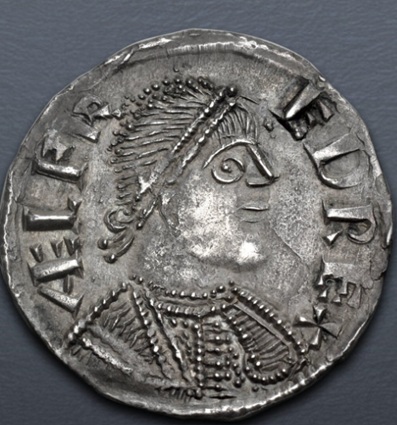 Alfred the Great, ca. 883 (London Mint - AR Penny)