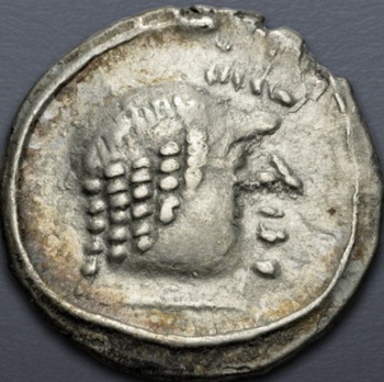 Amdān Bayān Yahaqbiḍ, 100-120 CE (Himyar Raydan mint AR Unit) 