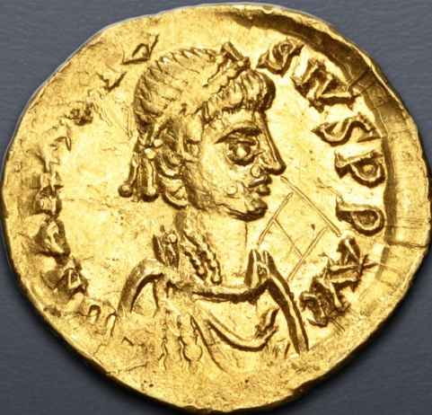 Anastasius I, 491-492 CE (Constantinople mint - AV Tremissis)