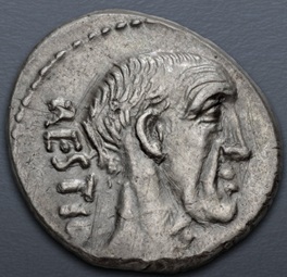 Antius C.f. Restio,  47 BCE  (Rome Mint - AR Denarius)