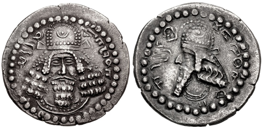 Ardashir I with Papak, 205-226 CE (Persis Kingdom - Stakhr - Phase 1 - Mint A -  AR drachm)