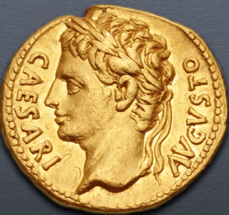 Augustus,  ca. 18 BCE  (Spanish - possibly Colonia Patricia mint  - Gold Aureus)