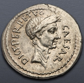 Gaius Julius Caesar, 44 BCE, February-March (Rome mint - AR Denarius) 