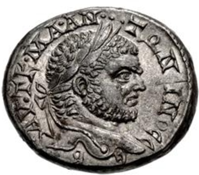 Caracalla, 215-217  (Seleucis and Pieria Emesa - AR Tetradrachm)
