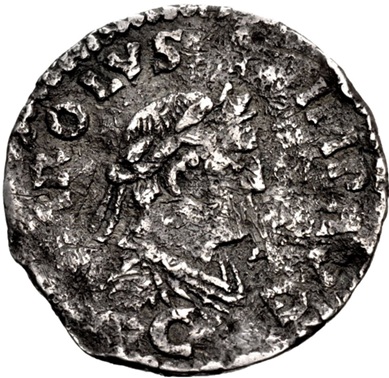 Charlemagne, 812-814 CE (Cologne or Confluentia- AR Denier)