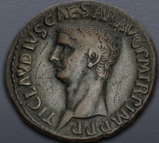 Claudius,  42-43 CE  (Rome mint - AE) 