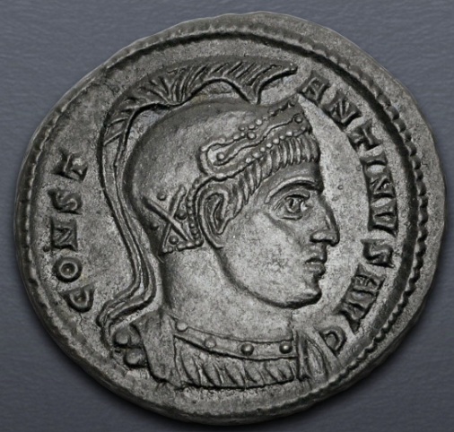 Constantine I, ca. 314 CE (Ticinum mint - 1st officina  - AE Follis )