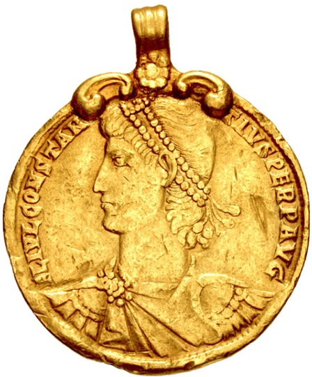 Constantius II, 353-354   (Antioch mint -  1st officina - 2 Solidi Medallion)