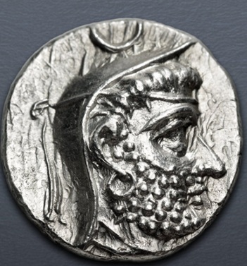 Dārēv (Darios) I,   ca. 150  BCE (Persis Istakhr (Persepolis) mint - AR Drachm) 