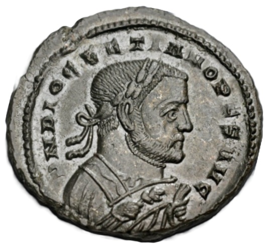 Diocletian, 307 CE, May-November  (Londinium mint - abdication issue - AE Follis)