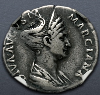 Diva Marciana, 112-117 (Rome mint - silver denarius)
