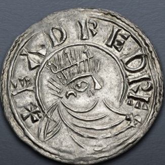 Eadred (r. 946-955), ca. 867 CE (possibly  East Anglia Mint - AR Penny) 