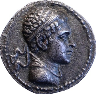 Euthydemus II, ca. 185 BCE (Bactria mint - Silver Tetradrachm) 