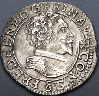 Frederick Henry, 1625-1647 (France -  Provincial - Orange mint - AR Teston)
