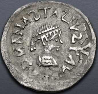Gepid King, ca. 500 (Gepid King, ca. 500 CE (Sirmium mint - Theodoric in the name of the Byzantine emperor Anastasius I - imitating Ravenna - AR Siliqua) 