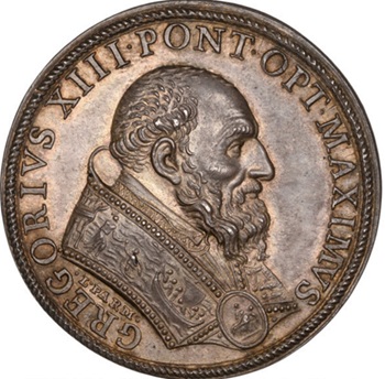 Gregory XIII, 1583 (Rome mint - medal) 