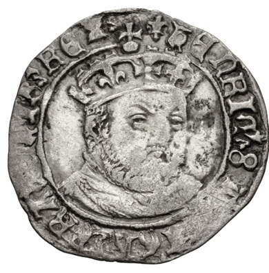Henry VIII, 1544-1547  (London Tower mint - silver groat - Third-Coinage)