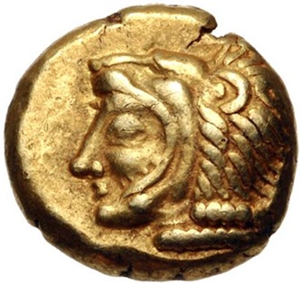 Herakles, ca. 550 BCE (Ionia - Erythrai - EL Hekte – Sixth Stater)