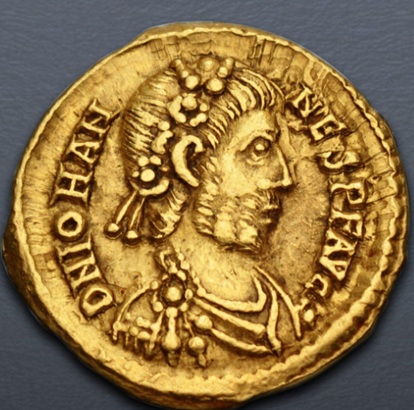 Johannes usurper (r. 423-425) (Ravenna mint - AV Tremissis)