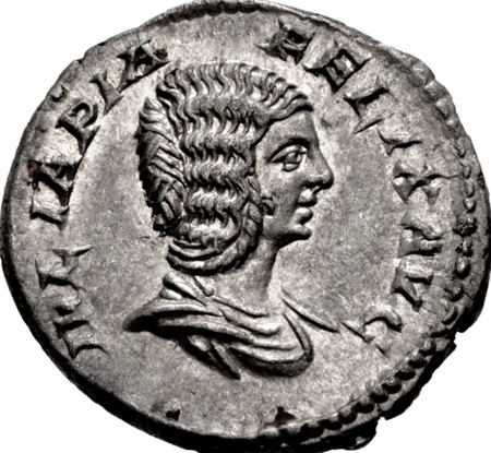 Julia Domna, Augusta, 211-215 CE (Rome mint -  AR Denarius)