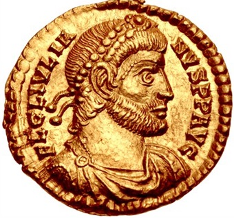 Julius I, 360-363  (Ravenna mint - AV Solidus)