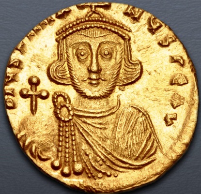 Justinian II, 687-692 CE (Constantinople Mint - Gold Solidus)