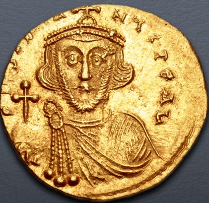 Justinian II, 687-692 CE (Constantinople Mint - Gold Solidus)
