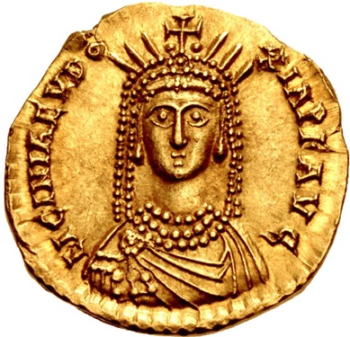 Licinia Eudoxia, Augusta, 439-445 (Ravenna mint - AV Solidus)