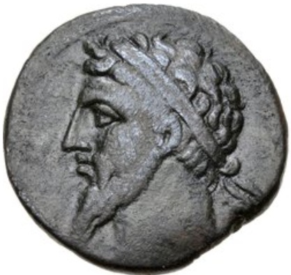 Massinissa or Micipsa, ca. 148 BCE (Numidia -  Siga mint - AE Half Unit)