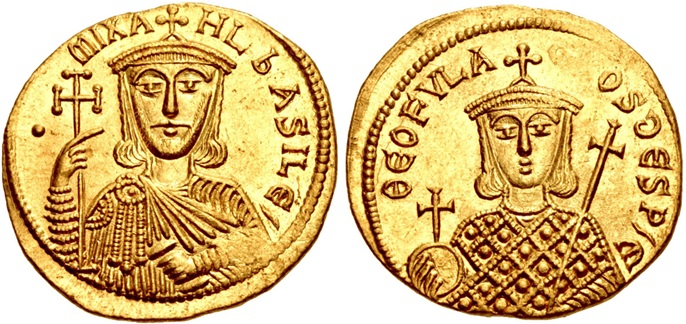 Michael I Rhangabe and Theophylactus,  811-813 CE  (Constantinople mint - AV Solidus)