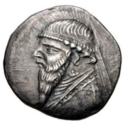 Mithradates II, ca. 109-95 BCE (Parthian - Rhagai mint -  AR- Drachm)