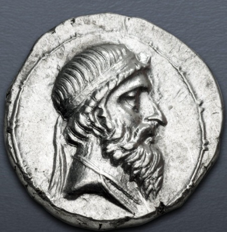 Mithridates I, 148-137 BCE   (Ekbatana Mint - AR Drachm)