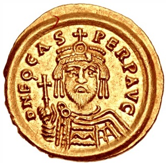 Phocas, 602-603 (Ravenna Mint - Gold Solidus) 