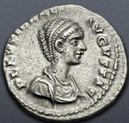 Plautilla, Augusta, 202 CE (Laodicea ad Mare mint - AR Denarius) 