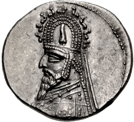 Sinatrukes, Parthia, 93-69 (Rhagai Mint - AR Drachm)