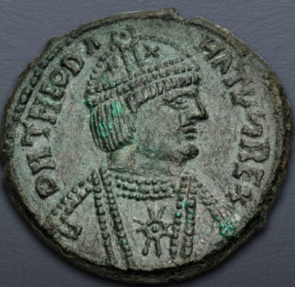 Theodadad, 534-6 CE (Rome Mint - AE 40 Nummi – Follis) Ostragoth