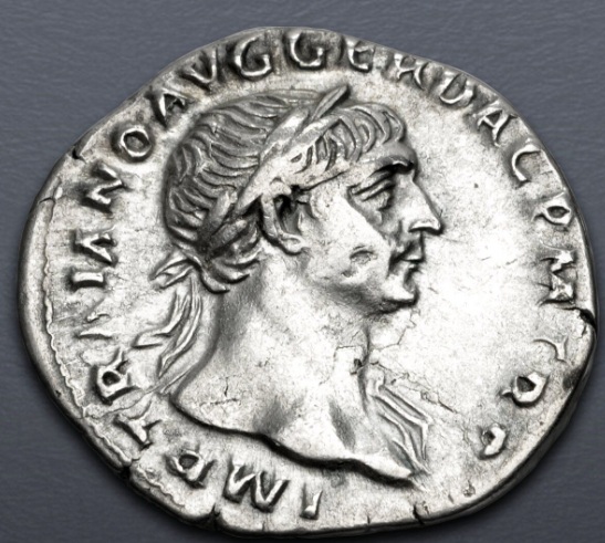 Trajan, 108-109 CE (Rome Mint - AR Denarius)