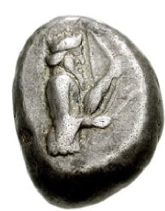 ca. 520 BCE Type I Silver Siglos (struck under Darius I) 