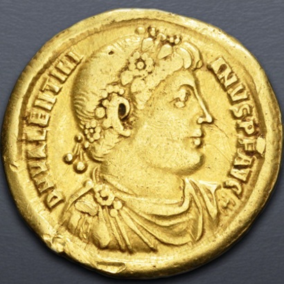 Valentinian I, 364 CE   (Antioch mint = 4th officina - AV Solidus)