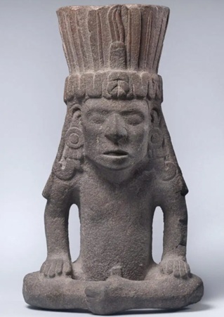 A Dignitary, ca. 1350 (Aztec - Mexica) Vilcek Foundation, New York, NY, 2001.09.1