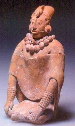 A Woman, ca. 750 CE (Late Classic) Jaina Island, Campeche,  Yale Peabody Museum, New Haven, Connecticut, Inv. 257037