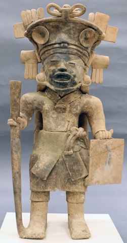 Warrior, ca. 500 CE, Remojadas, Veracruz, Appleton Museum, College of Central Florida, Ocala